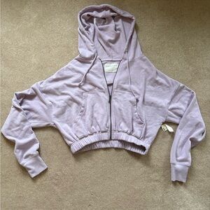 Aeropostale Light Purple Zip-Up Hoodie